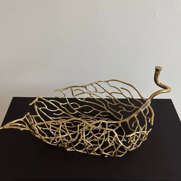 Michael Aram Autumn Leaf Design Vase - Picture 1 of 10